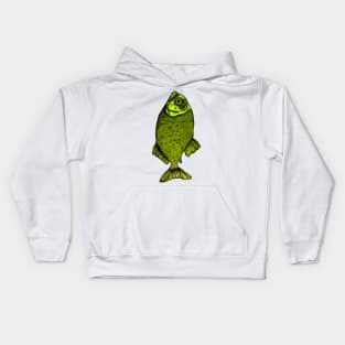 Piranha green Kids Hoodie